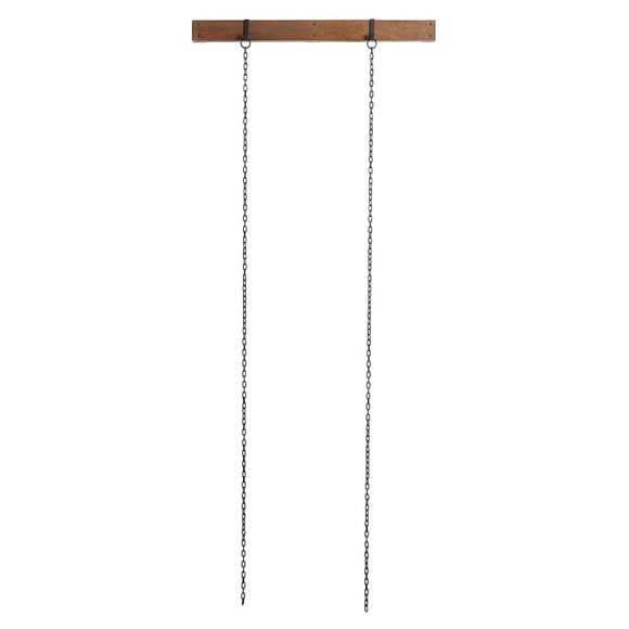 Walnut Wall Rail Modern Display - Picture 12 of 12